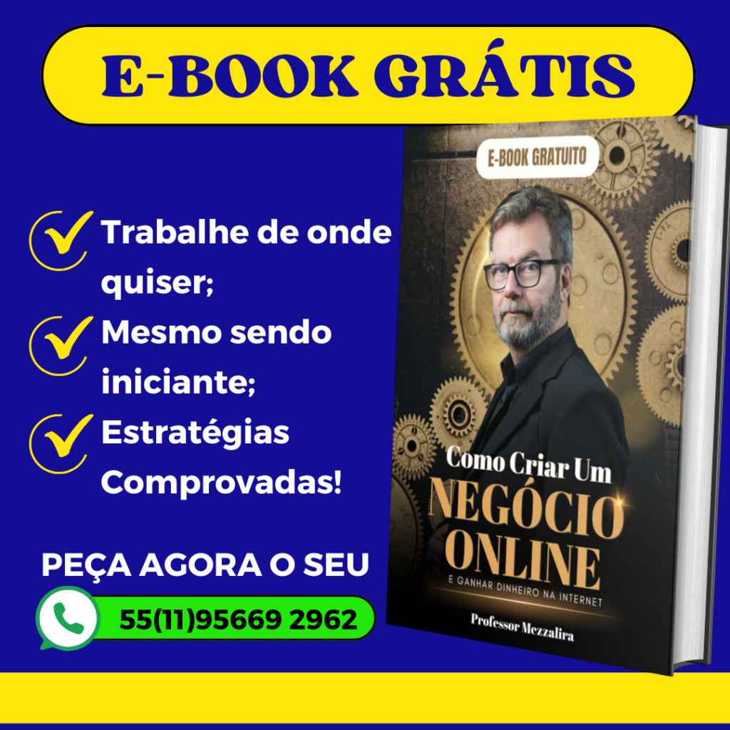 E-book grátis sobre como criar um negócio online.